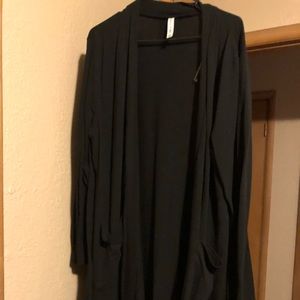 Black 3x long boutique cardigan